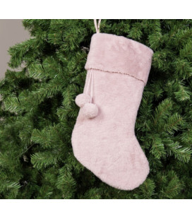 Colgantes Navidad calcetín rosa