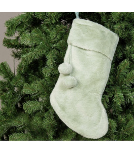 Colgantes Navidad calcetín verde