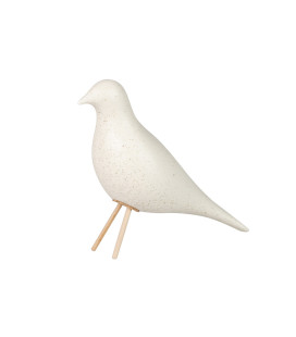 Figura decorativa Pájaro río blanco