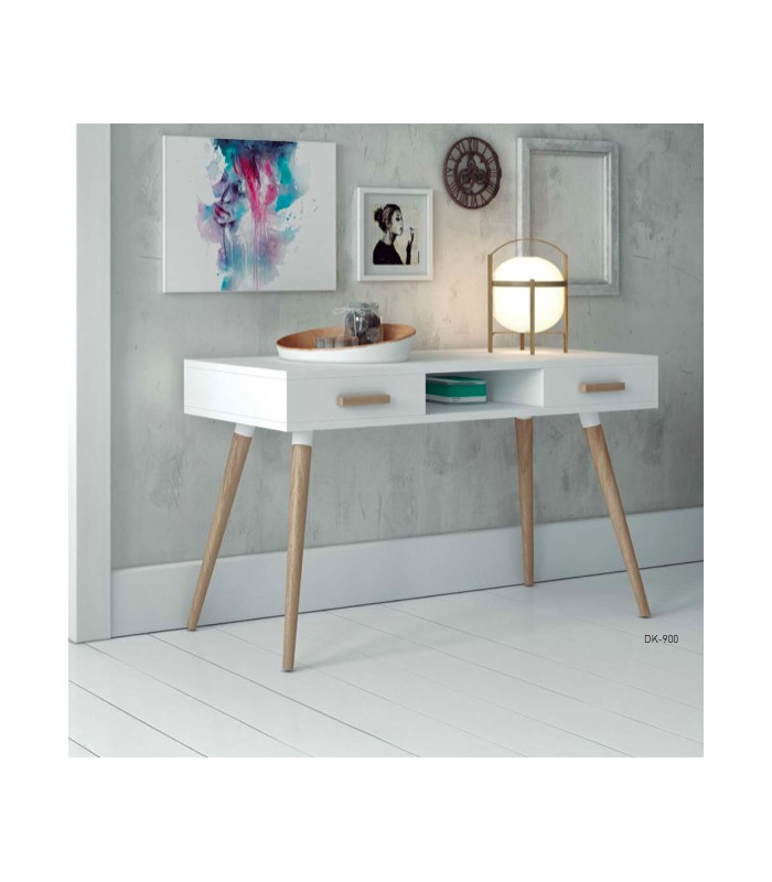 Desconfianza lanzamiento perro Un escritorio en blanco y madera natural sencillo pero muy elegante.