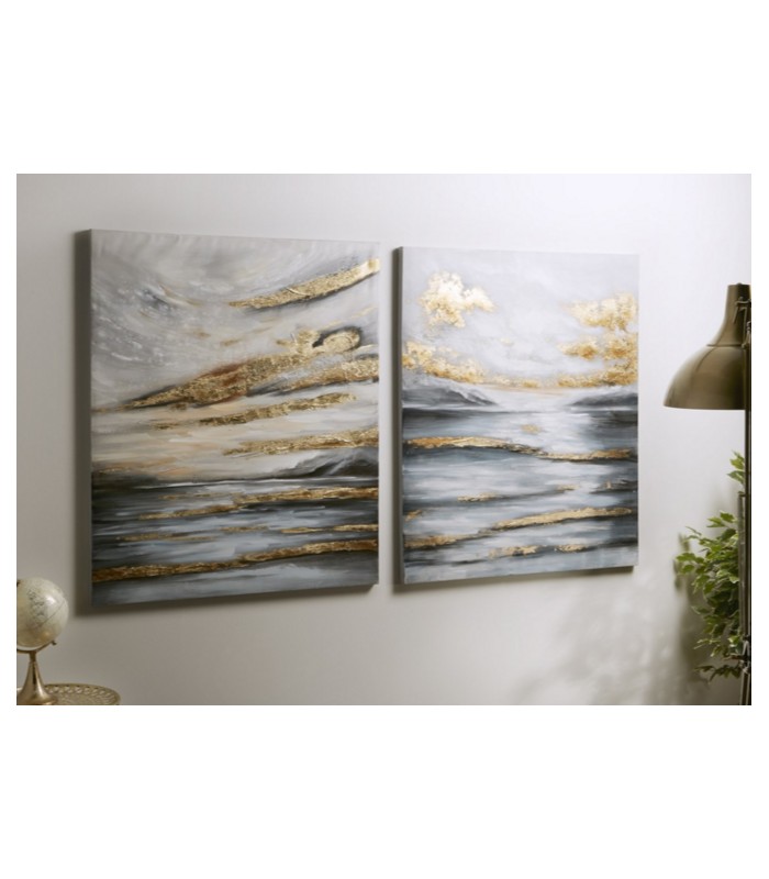 Una pareja de cuadros abstracto de gran tamaño Marisol